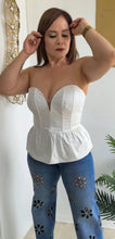 Load image into Gallery viewer, BLUSA BLANCA STRAPLESS
