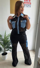 Cargar imagen en el visor de la galería, SET PANTALÓN NEGRO Y DENIM
