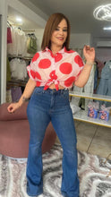 Cargar imagen en el visor de la galería, BLUSA ROSA Y ROJA
